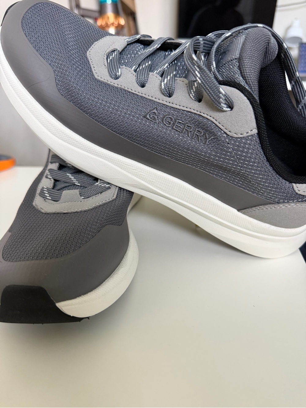 Gerry Weber Men's Athletic Sneakers — Gray and White